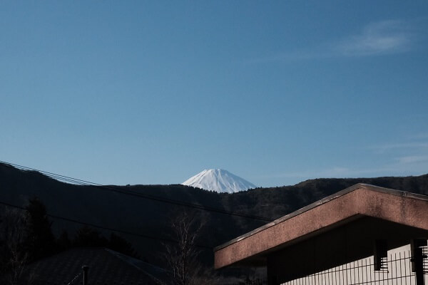 MR珈琲前の富士山